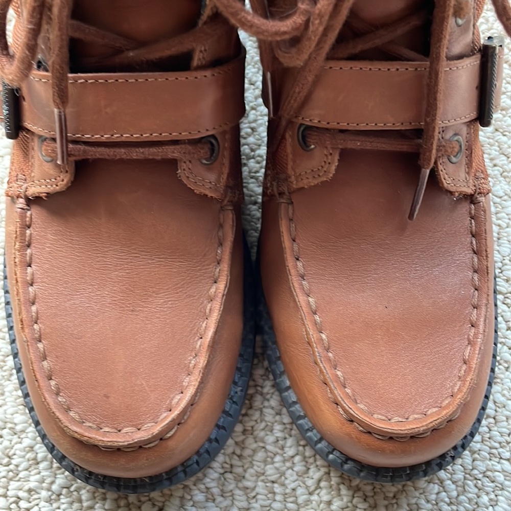 Polo Ralph Lauren Boots Leon Lace Up Buckle Big Boys 4 - Picture 4 of 16